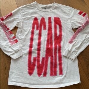 Dominica CCAR Graphic Print Vintage Long Sleeve T Shirt Size Small